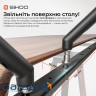 Компютерний стіл з електрорегулюванням висоти Sihoo D07 1.6m Walnut/Black (D07B-101/D07J-101-AB)