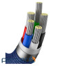 Кабель Baseus Crystal Shine Series Fast Charging Data Cable Type-C to iP 20W 2m Blue (CAJY000303)