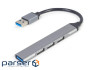 Gembird USB-A to USB 3.1 Gen1 (5 Gbps) hub, 3 x USB 2.0 (UHB-U3P1U2P3-02)