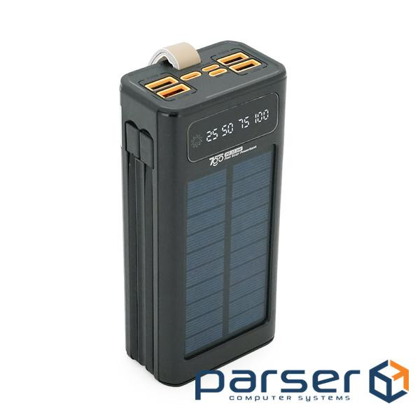 Powerbank 7GO GPW-09 30000mAh, Solar, 22.5W, Li-pol, LCD Display, Вхід:Type-C, Виходи: 2xUSB Type-C,