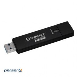 Kingston Memory Flash IKD300SM/64GB 64GB D300SM AES 256 XTS Encrypted USB Drive Retail