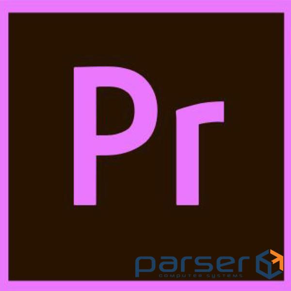 Adobe Premiere Pro for teams ALL Multiple Platforms Multi European Languages Team (65297627BA01A12)
