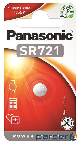 Батарейка Panasonic SR721 * 1 Silver Oxide (SR-721EL/1B)