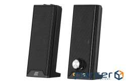 Acoustic system 2E PCS203, 2.0, USB, Metal Black (2E-PCS203BK)
