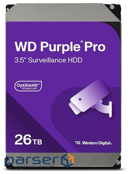 WD HD3.5" SATA3 26TB WD260PURP / Surveillance (Di)