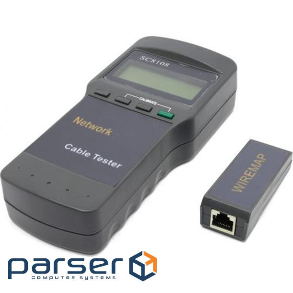 Тестер кабельний SC8108, RJ-45, LCD Display (SC8108 Grey)