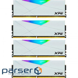 Memory module ADATA XPG Spectrix D50 RGB White DDR4 3600MHz 32GB Kit 4x8GB (AX4U36008G18I-QCWH50)