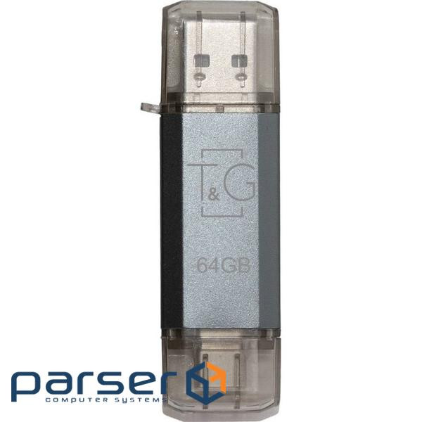 Флеш-накопитель USB 64GB Type-C T&G 009 Star Series Silver (TG009TC-64GSL)