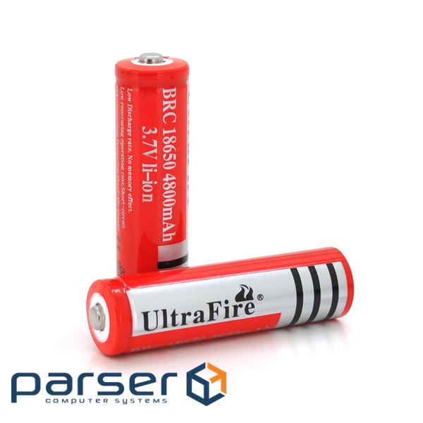 Акумулятор Li-ion UltraFire18650 4800mAh 3.7V, Red, 2 шт. в упаковці, ціна за 1 шт. (BRC18650) . (BRC18650)