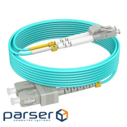 Патчкорд SC/UPC-LC/UPC MM (G50-OM3) 1м Duplex Slim,2.0мм (UPC-1SCLC(MM)D(LW)S)