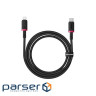 Дата кабель USB-C to Lightning 2.0m 20W red+black Baseus (P10377800U01-03)