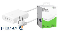 Зарядний пристрій Belkin 4хUSB-С GAN PD PPS 200W white (WCH015VFWH)