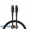 Кабель Baseus Tungsten Gold Fast Charging USB-C-USB-C, 1м Black (CATWJ-01)