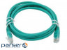 Патч-корд Atcom, UTP, RJ45, Cat.6, мідь, 2 м, зелений (9410)