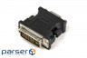 Перехідник VGA to DVI-I (24+5 pin), чорний PowerPlant (CA910892)