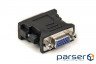 Перехідник VGA to DVI-I (24+5 pin), чорний PowerPlant (CA910892)
