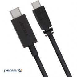 Accell Cable U195B-003B 3ft USB-C to Micro-B USB 2.0 Cable Retail