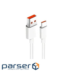Дата кабель USB 3.0 AM to USB-C 1.0m 4A QC3.0 white Dengos (PLS-TC-4A-WHITE)
