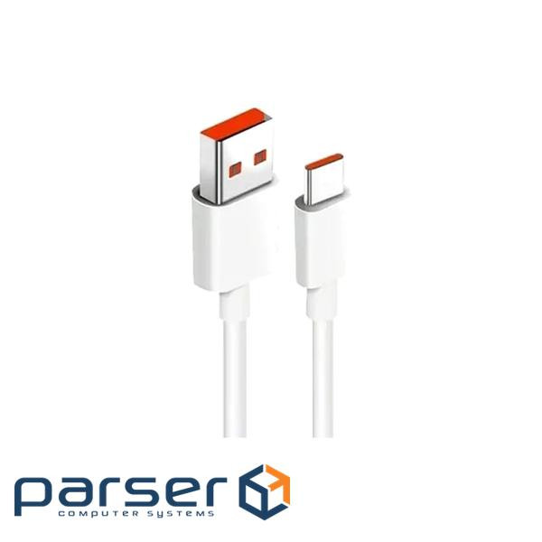 Дата кабель USB 3.0 AM to USB-C 1.0m 4A QC3.0 white Dengos (PLS-TC-4A-WHITE)