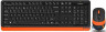 Kit keyboard + mouse A4TECH Fstyler FG1010 Orange (FG1010 (Orange))
