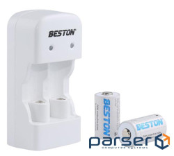 Зарядний пристрій для акумуляторів Beston BST-CD643 2slots for CR123A LiFePo + 2 акумулятори (AAB1885)