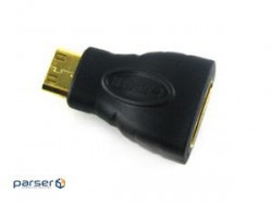 Перехідник моніторний HDMI-> mini F / M, адаптер Gold, HQ, чорний (62.03.4202-20)