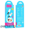 Кабель HOCO X82 USB to Micro 2.4A, 1m, silicone, silicone connectors, White (6931474768568)