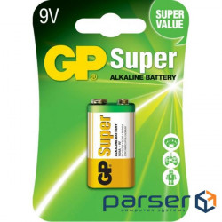 Battery GP Krona Super Alcaline 6F22 / 6LR61 9V * 1 (GP1604AEB-5S1)