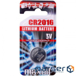 Battery MAXELL Lithium CR2016 (M-11239100) (4902580103019)