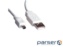 Cable devices Roline (Swiss) USB 2.0 A->mini 4p M/ M 1.8m, Mitsumi (11.02.8618-60)