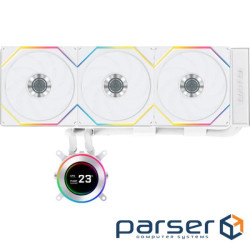 Водяне охолодження для ПК LIAN LI HydroShift II LCD-C 360TL, White (G89.GHS2LCD36TW.00)