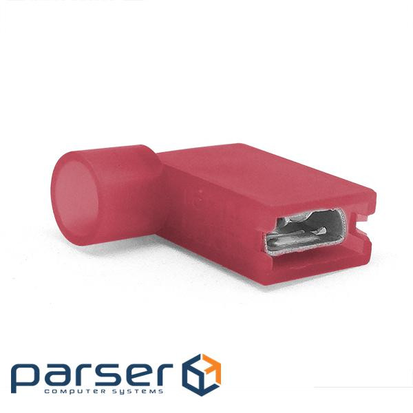 Наконечник кабельний кутовий ножовий (гніздо) повністю в ізоляції 0.8х6.35мм, січ. п (FLDNY1.25-250) (FLDNY1.25-250)