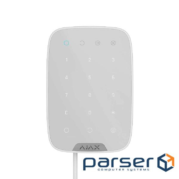 Дротова сенсорна клавіатура Ajax KeyPad Fibra white Ajax KeyPad Fibra white