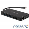 Концентратор Vinga USB-C 3.1 to VGA+HDMI+RJ45+3xUSB3.0+USB2.0+SD/TF+PD+Audio (VHYC10)