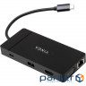 Концентратор Vinga USB-C 3.1 to VGA+HDMI+RJ45+3xUSB3.0+USB2.0+SD/TF+PD+Audio (VHYC10)