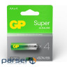 Батарейка GP Super AA 4шт/уп (15A21-SB4/4891199216763) (15A21-SB4 / 4891199216763)