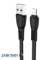 Кабель Hoco X40, Lightning-USB, Black, Довжина 1,2 м , BOX (ZDL-X40LB)