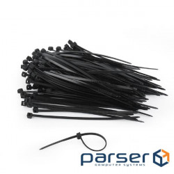 Стяжка кабельная CABLEXPERT 150x3.6мм чёрная 100шт (NYTFR-150X3.6)