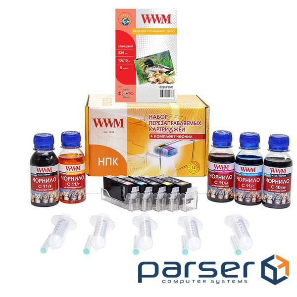 Refillable Cartridge Kit WWM CANON IP3600/4600/MP540 chip (RC.CLI521ARC)