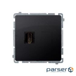 Розетка Basic 1xHDMI, матовый графит (BMGHDMI.01/28)