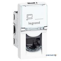 Розетка інформаційна Legrand MOSAIC RJ45 UTP кат.5e LCS? (1 модуль), колір Білий (076551)
