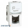 Розетка інформаційна Legrand MOSAIC RJ45 UTP кат.5e LCS? (1 модуль), колір Білий (076551)