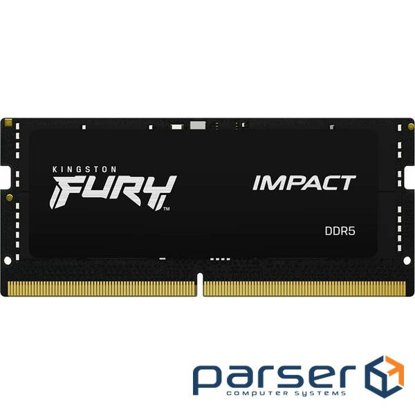Модуль пам'яті KINGSTON FURY Impact SO-DIMM DDR5 5600MHz 16GB (KF556S40IB-16)