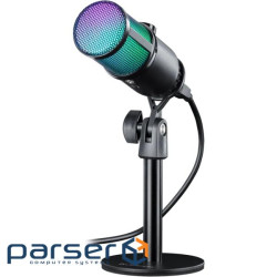 Ігровий стрім мікрофон Defender Glow GMC 400 USB, RGB, 1.3 м (64640)