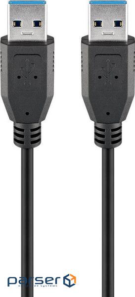 Cable Goobay USB3.0 A M/M 5.0m, AWG28 3xShielded D=5.5mm Gold Cu (75.09.6117-1)