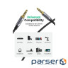 Кабель мультимедійний 3.5mm M to 3.5mm M 1.0m (4pin) AV183 gray Ugreen (10648)