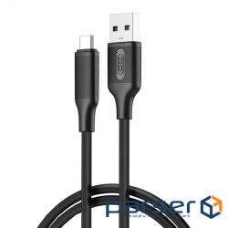 Кабель XO USB - USB Type-C (M/M), 3А, 60W, 1 м, Black (NB265-AC.black)
