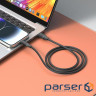 Кабель XO USB - USB Type-C (M/M), 3А, 60W, 1 м, Black (NB265-AC.black)