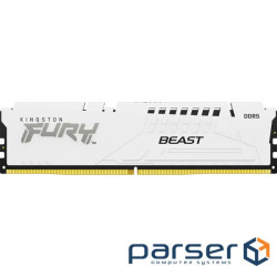 Модуль пам'яті KINGSTON FURY Beast EXPO White DDR5 6400MHz 16GB (KF564C32BWE-16)