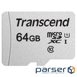 Карта памяти TRANSCEND microSDXC 300S 64GB UHS-I Class 10 (TS64GUSD300S)